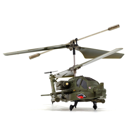 s109h  2.4g rc 3ch apache rc helicopter dual-prop gyro stabilized airplane model with bright night navigation lights -rtf version