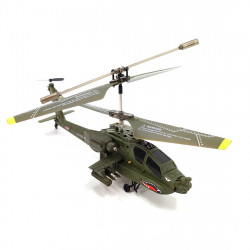 s109h  2.4g rc 3ch apache rc helicopter dual-prop gyro stabilized airplane model with bright night navigation lights -rtf version