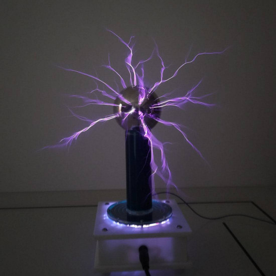 sgtc tesla coil lightning wireless light arc length 10cm