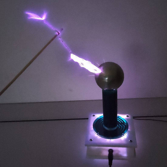 sgtc tesla coil lightning wireless light arc length 10cm