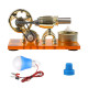 γ-shape hot-air led external combustion stirling engine model