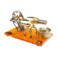 γ-shape hot-air led external combustion stirling engine model