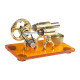 γ-shape hot-air led external combustion stirling engine model