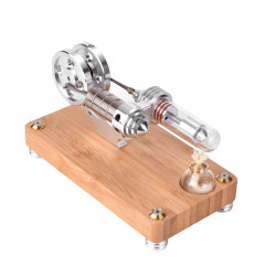 γ-shape twin flywheel single cylinder stirling engine model science experiment teaching lab toy