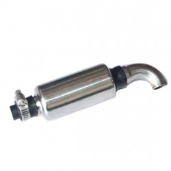 silver exhaust pipe for inline 4 cylinder 32cc watercooled engine