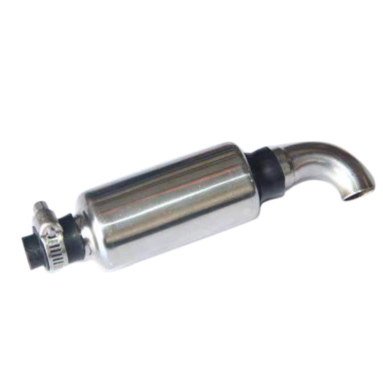 silver exhaust pipe for inline 4 cylinder 32cc watercooled engine