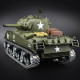 simulated 1/16 american m4a3 sherman tank 2.4g rc model military tank for sale