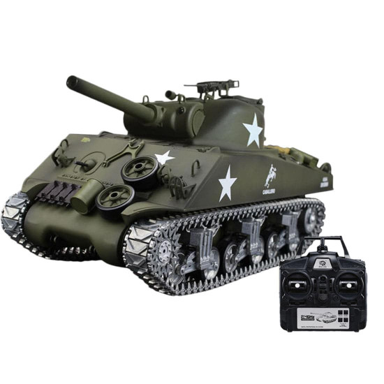 simulated 1/16 american m4a3 sherman tank 2.4g rc model military tank for sale