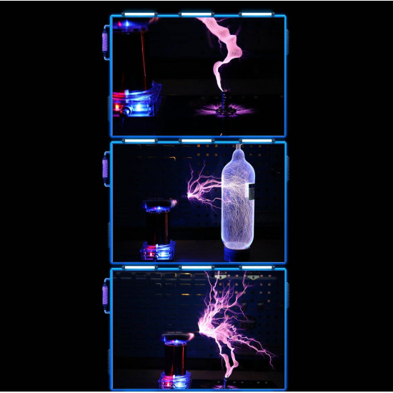 stark 220v tesla coil musical engine with arc extinguishine integrated sstc driver