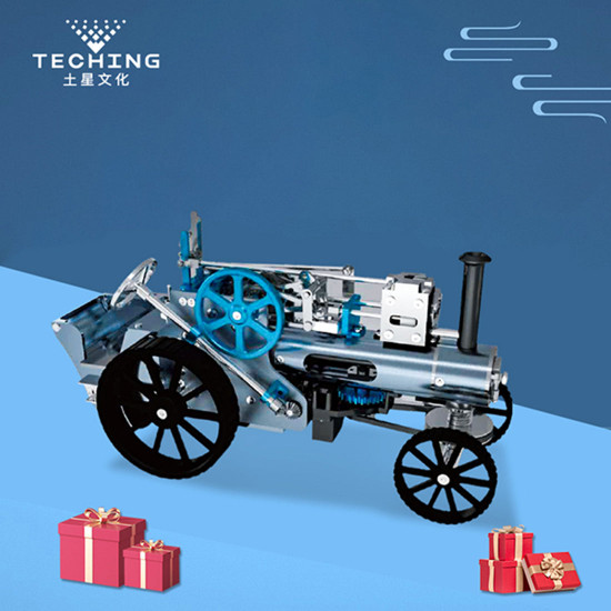 steam car model full metal model toy collection gift decor all-metal high challenge assembly kit