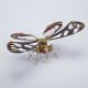 steampunk 3d butterfly model metal puzzle diy assembly kit for kids, teens and adults (150pcs+)