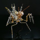 steampunk brass metal mantis model building kits 350+pcs