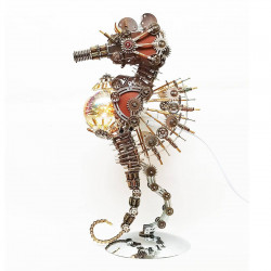 steampunk seahorse model kits for adults firework lamp 2100pcs