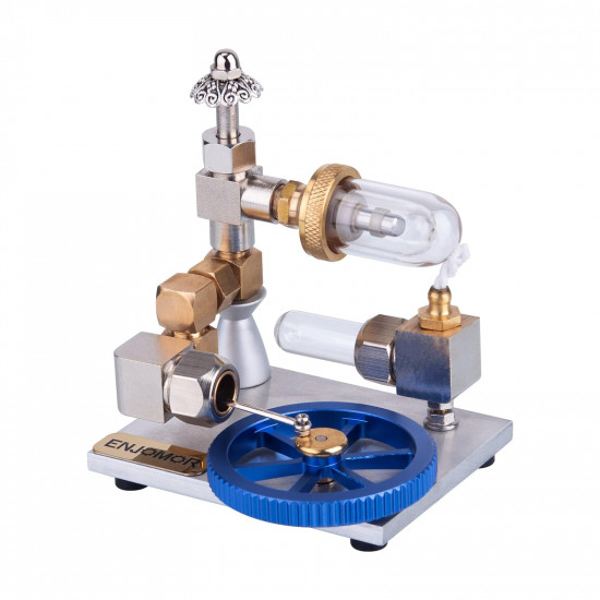 stirling cycle engine model free piston external combustion with flywheel