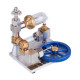 stirling cycle engine model free piston external combustion with flywheel