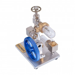 stirling cycle engine model free piston external combustion with flywheel