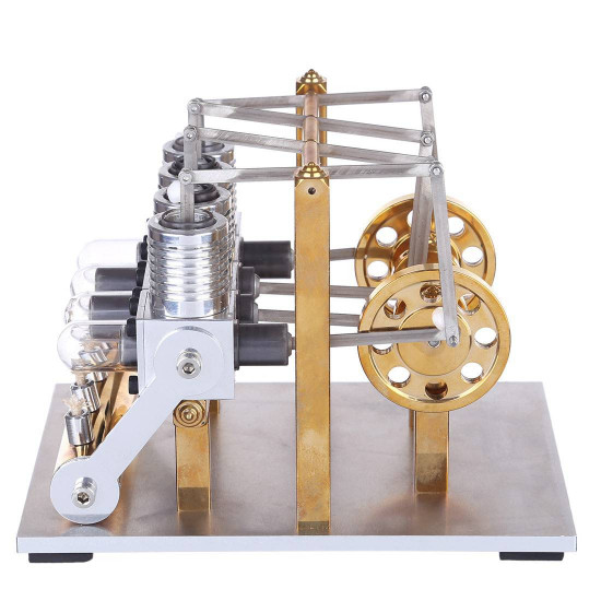 stirling engine kit 4 cylinder row balance model engine external combustion engine