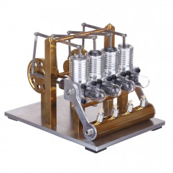 stirling engine kit 4 cylinder row balance model engine external combustion engine