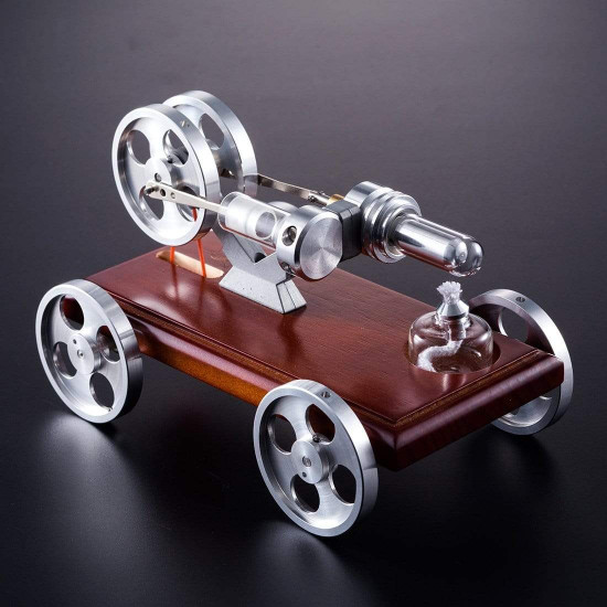 stirling engine kit diy stirling engine car model kit with solid wood baseplate