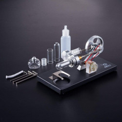 stirling engine kit hot air engine model education toy electricity power generator led