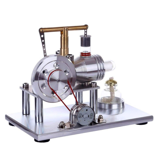 stirling engine kit hot air engine motor model educational toy electricity generator colorful led