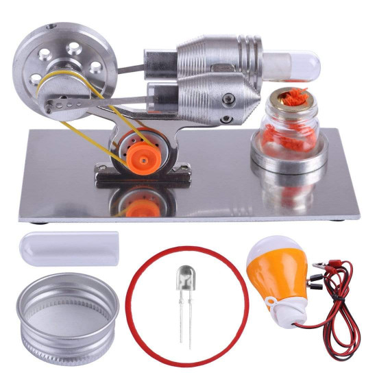 stirling engine kit mini hot air motor model educational stem toy science experiment kit