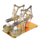 stirling engine kit stem hot air stirling engine generator double cylinder engine model