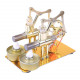 stirling engine kit stem hot air stirling engine generator double cylinder engine model