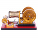 stirling engine kit suction fire type high-end professional edition pure copper air cylinder heat energy model physics science experiment toy