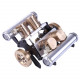 stirling engine kit v-shape four-cylinder vacuum suction v4 engine model toy