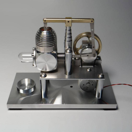 stirling engine model balance type stirling high performance generator with lamp beads