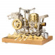 stirling engine model pirate ship single-cylinder high-end precision all-metal assembled movable metal mechanical engine toy