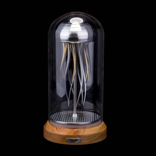 swinging diy jellyfish in a bottle 3d mechanical model for adults desktop toy