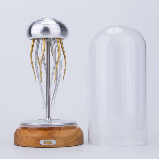 swinging diy jellyfish in a bottle 3d mechanical model for adults desktop toy