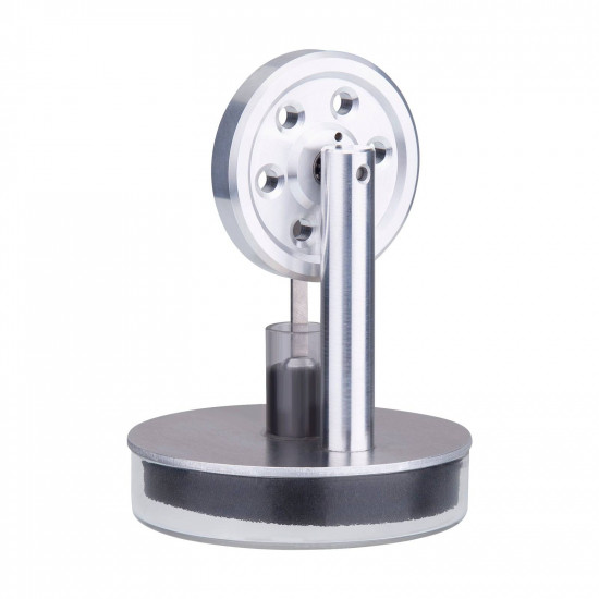 tea-powered low temperature ltd stirling engine - silver