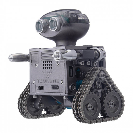 teching 160pcs metal remote control tank robot model building kits bluetooth speaker dm518