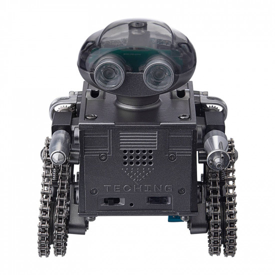 teching 160pcs metal remote control tank robot model building kits bluetooth speaker dm518