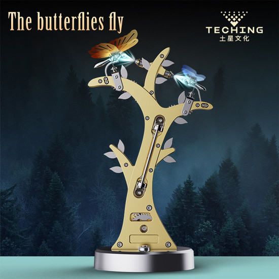 teching 3d metal mechanical butterfly self-assembly model kits