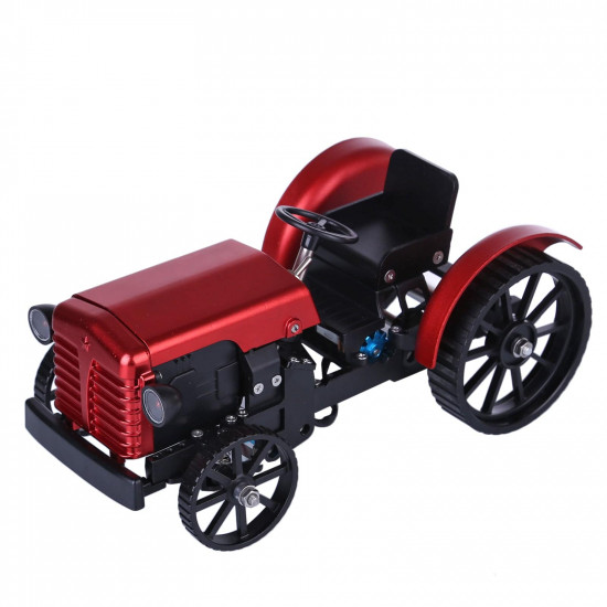 teching assembly simulative mini app controlled electric metal red tractor model toy gift