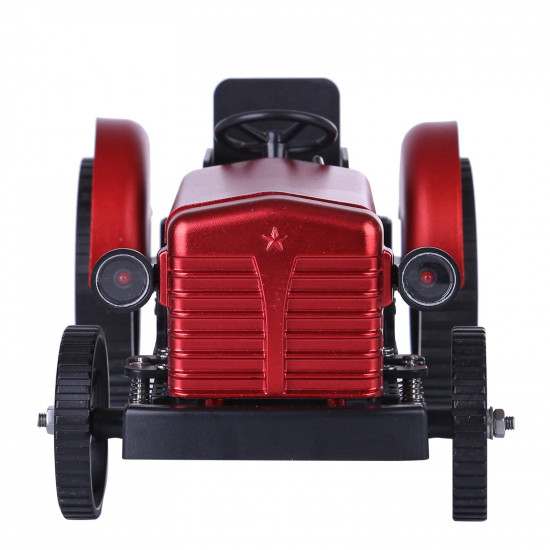 teching assembly simulative mini app controlled electric metal red tractor model toy gift