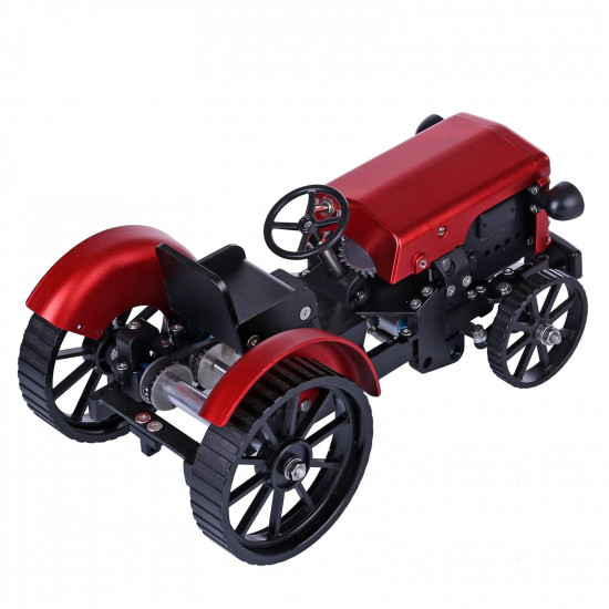 teching assembly simulative mini app controlled electric metal red tractor model toy gift