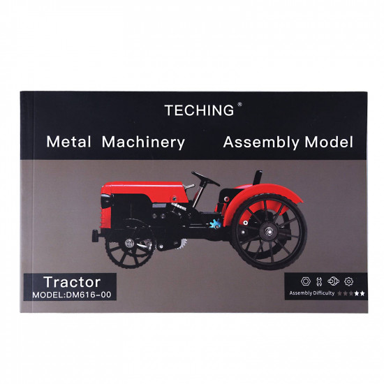 teching assembly simulative mini app controlled electric metal red tractor model toy gift