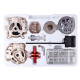 teching assembly vintage classic car metal mechanical model toy with electric engine 310+pcs