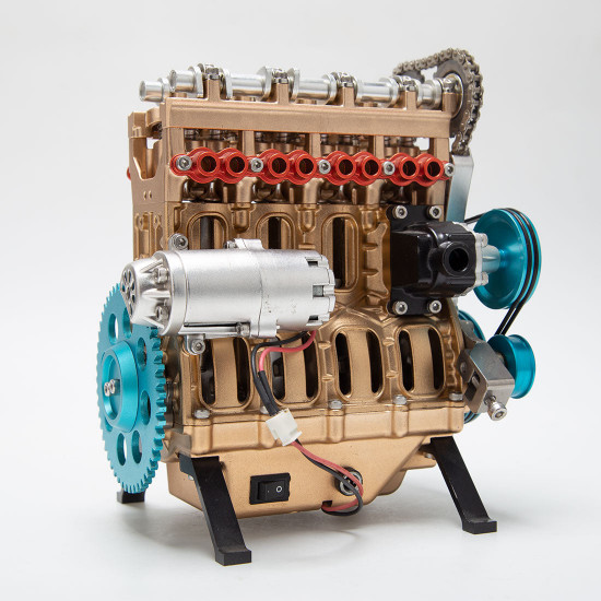 teching build your own inline 4 cylinder internal combustion assembled engine - used engine