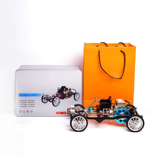 teching car model single cylinder engine aluminum alloy model gift collection toys