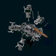 teching diy 5 cylinder electric mechanical aircraft radial engine model kits that runs 250+pcs for sake