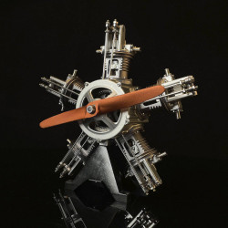 teching diy 5 cylinder electric mechanical aircraft radial engine model kits that runs 250+pcs for sake