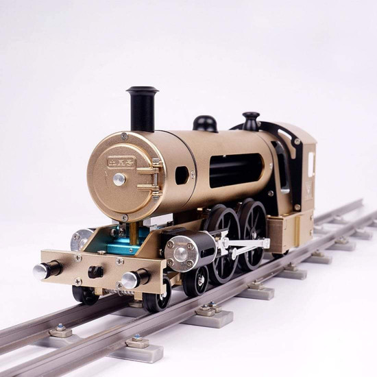 teching engine steam train model kits with pathway full aluminum alloy model gift collection stem toys for sale