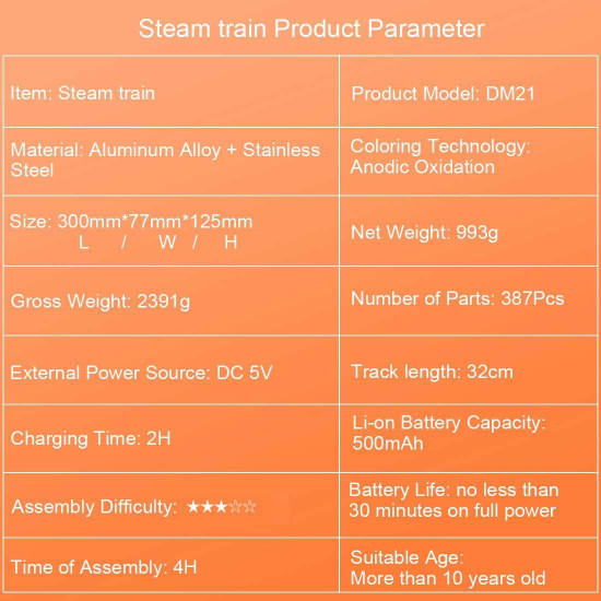 teching engine steam train model kits with pathway full aluminum alloy model gift collection stem toys for sale