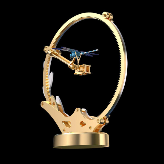 teching flying dragonfly kinetic sculpture 3d metal model diy kits